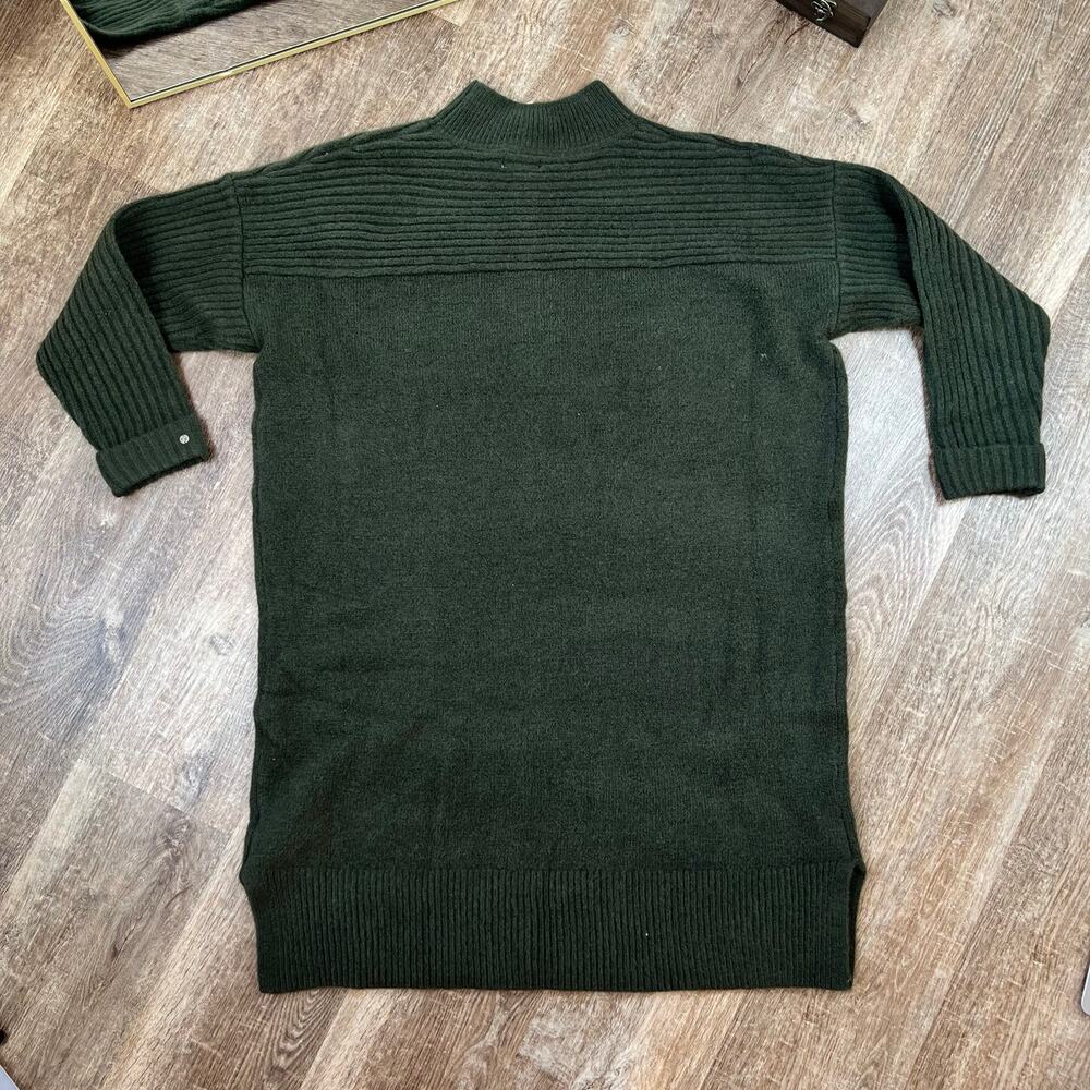 NWT Fat face Rosie sweater Dress Dark Green Color turtle mock neck - Picture 5 of 6